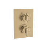 Crosswater Concealed Shower Valve Crosswater 3ONE6 Lever 1 Outlet Trimset in Brushed Brass