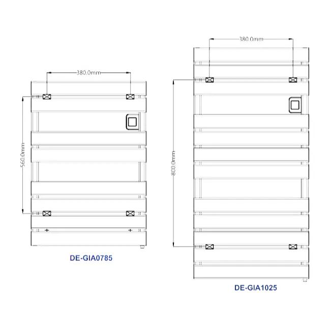 Reina Designer Towel Radiator Reina Gia Dry Electric Wi-Fi Enabled Designer Towel Radiator