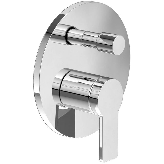 Villeroy and Boch Concealed Shower Valve Villeroy & Boch Architectura 2 Outlet Trim Set with Diverter Handle in Chrome