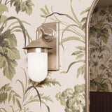 Burlington Bathroom Lighting Brushed Nickel - Frosted Glass Burlington Guild Wall Light