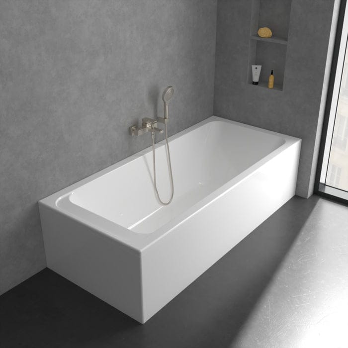 Villeroy & Boch Bath Shower Mixer Villeroy & Boch Architectura Square Wall Mounted Bath and Shower Mixer Tap