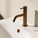 Crosswater Mono Basin Tap Brushed Bronze Crosswater MPRO Basin Mixer Tap with Knurled Handle