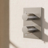 Crosswater Concealed Shower Valve Brushed Nickel Crosswater MPRO Crossbox 1 Outlet Trimset