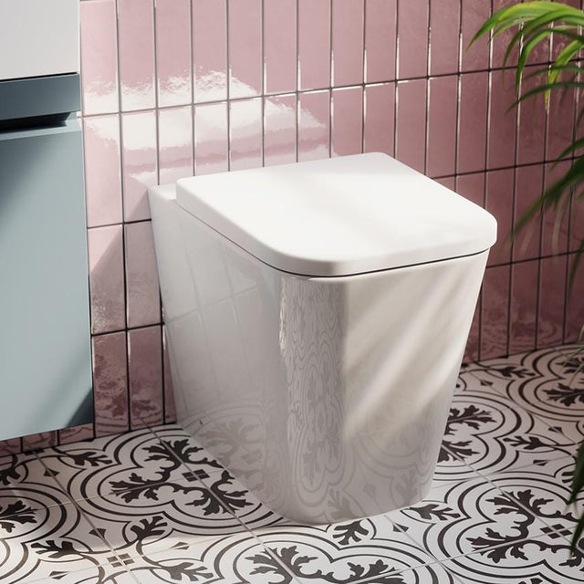 Saneux Back To Wall Toilet Saneux Matteo Back to Wall Rimless Toilet with Soft Close Seat