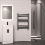 Eastbrook Wendover Straight Heated Towel Rail in Brushed Gunmetal