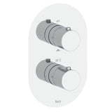 Roca Concealed Shower Set Roca Splash-T Thermostatic Concealed Shower Valve with Rainshower Head, Shower Handset and Overflow Bath Filler