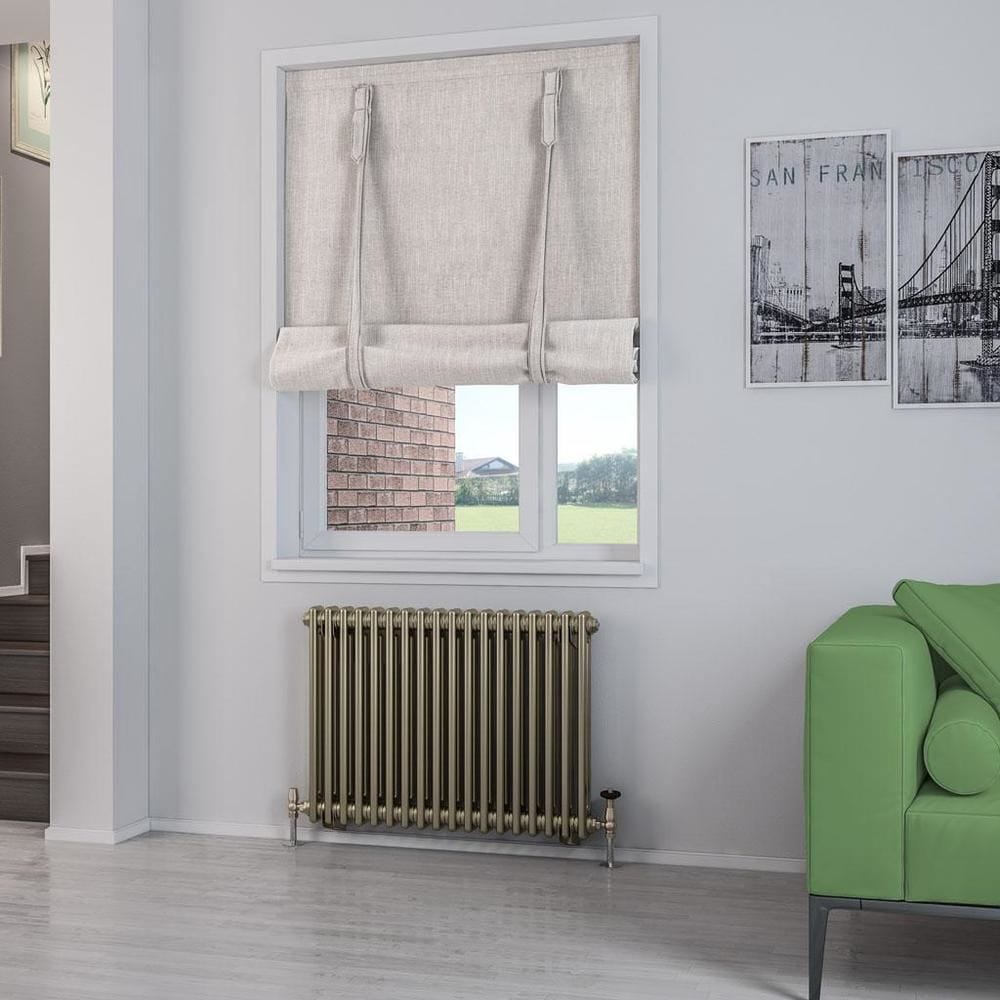 Eastbrook Column Radiator 600 x 833 / Central Heating Eastbrook Rivassa Traditional 2 Column Radiator in Bronze Effect