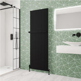 Eastbrook Panel Radiator 1800 x 610mm / Matt Black Eastbrook Kingswood Slimline Vertical Aluminium Radiator