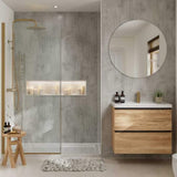 Multipanel Wall Panel Multipanel Contemporary Wall Panel in Arctic Stone