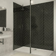 Merlyn Wetroom Accessory Brushed Gun Metal Merlyn Vertical Ceiling Post 3000mm for 8mm Wet Room Panels