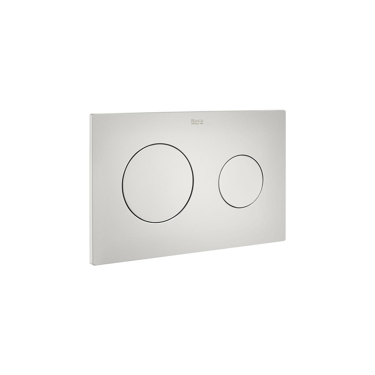 ROCA Flush Plate Matt Pearl ROCA Duplo One PL10 Flush Plate with Round Buttons