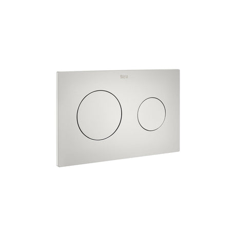 ROCA Flush Plate Matt Pearl ROCA Duplo One PL10 Flush Plate with Round Buttons