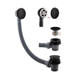 Imex Bath Waste Matt Black Imex Hair Catch Easy Clean Large Dome Clicker Bath Waste