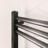 Eastbrook Wendover Straight Heated Towel Rail in Brushed Gunmetal