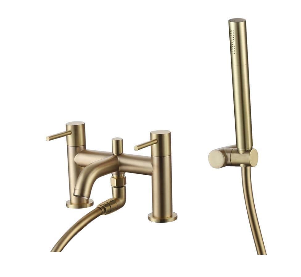 Aquarius Bathrooms Bath Shower Mixer Aquarius RF-Series Complete Bath and Basin Brassware Pack with Basin Tap, Bath and Shower Mixer and Wastes