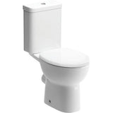 Aquarius Close Coupled Toilet Aquarius Willow Open Back Short Projection Close Coupled Toilet with Soft Close Seat