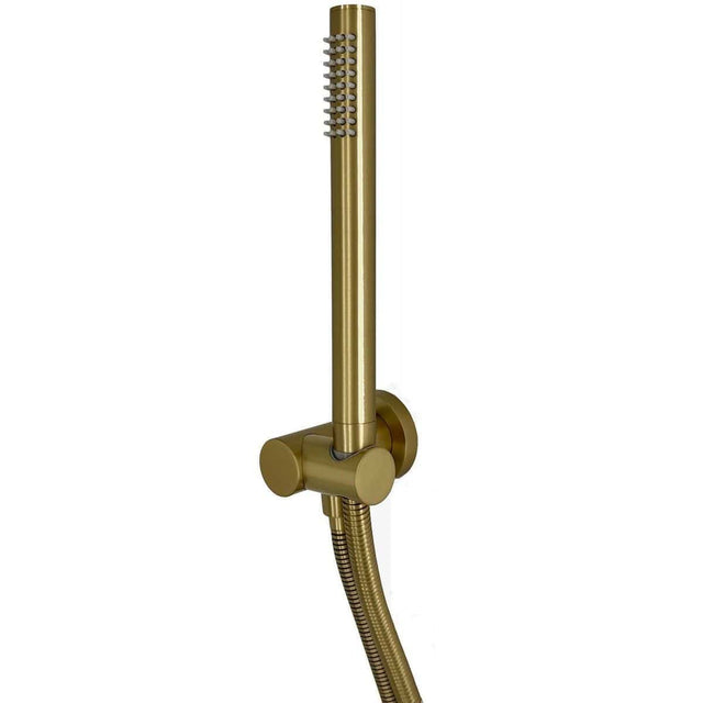 TED Shower Handset Brushed Brass TED Universal Round Shower Pencil Handset