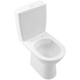 Villeroy & Boch Close Coupled Toilet Villeroy & Boch O.novo Compact Rimless Open Back Close Coupled DirectFlush Toilet with Soft Close Seat