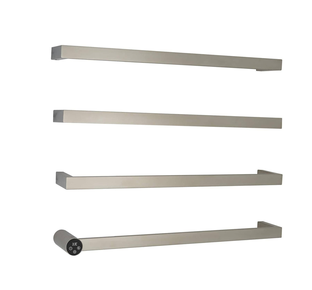 JTP Designer Towel Radiators Stainless Steel JTP ZYON Designer Towel Radiator - 630 x 486mm - Electric Only