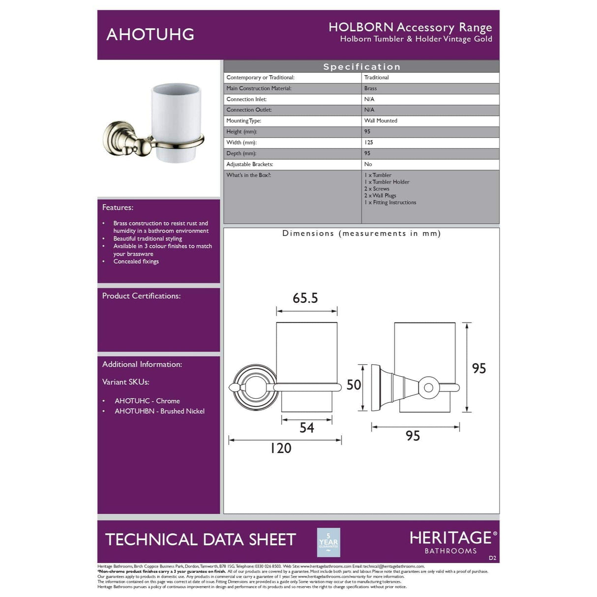 Heritage Toothbrush Holder Heritage Holborn Tumbler And Holder