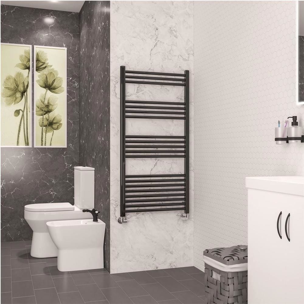 Eastbrook Wendover Straight Heated Towel Rail in Black Gold