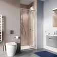 Crosswater Bi-Fold Shower Door Crosswater Clear 6 Bifold Shower Door 760mm in Silver