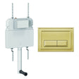 Crosswater Concealed Cistern Belgravia Plate in Brushed Brass Crosswater Dual Flush Slimline Concealed Cistern Set with Flush Plate  - 508 x 80 x  550mm