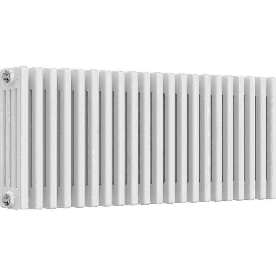 Aquarius Bathrooms Column Radiator 400mm x 965mm Aquarius Foundry Horizontal 4 Column Radiator in White