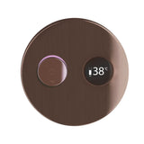 TED Concealed Shower Valve Brushed Bronze TED Togo 2/3 Outlet Digital Shower Valve with Large Round Plate