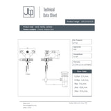 JTP Bidet Tap JTP Grosvenor Cross Bidet Mixer Tap with Pop-Up Waste