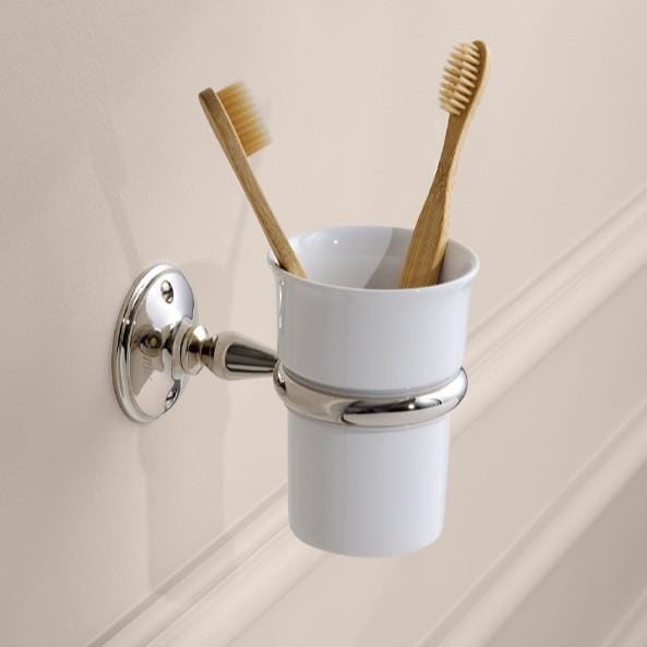 Miller Toothbrush Holder Polished Nickel Miller Stockholm Tumbler and Holder