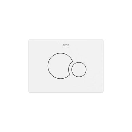Roca Flush Plate Matt White Roca Duplo-S PS5 Flush Plate