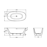 Crosswater Modern Freestanding Bath Crosswater Auriga Freestanding Bath