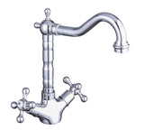 Aquarius Bathrooms Kitchen Tap Aquarius TrueCook Victorian Crosshead Two Handle Kitchen Mixer Tap in Chrome