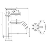 Crosswater Mono Basin Tap Crosswater MPRO Monobloc Basin Mixer Tap