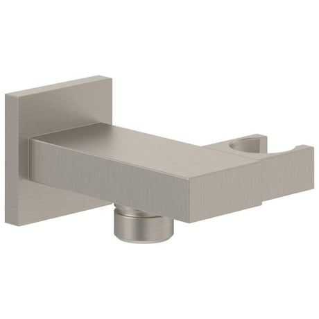 Villeroy & Boch Shower Brackets and Outlets Brushed Nickel Villeroy & Boch Universal Square Wall Outlet and Hand Shower Holder