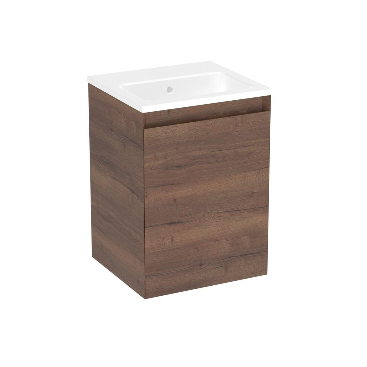 Saneux Cloakroom Vanity Unit Saneux Uni 400mm Wall Mounted One Door Vanity Unit with Basin