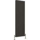 Aquarius Bathrooms Panel Radiator 1600 x490mm / Anthracite Aquarius Flat Double Vertical Panel Radiator