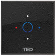 TED Concealed Shower Valve TED Cuba Single Outlet Digital Shower Valve System in Black