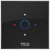 TED Concealed Shower Valve TED Cuba Single Outlet Digital Shower Valve System in Black