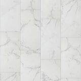 UK Bathroom Store Click Flooring Aquarius Prati SPC Tile Click Flooring in White Marble - 100% Waterproof Rigid Core with Built-In Underlay
