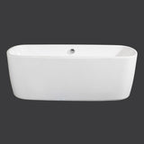 Imex Modern Freestanding Bath Imex Liberty Freestanding Bath - 1700 x 810mm - White Gloss