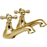 Vado Pillar Bath Tap Vado Victoriana Bath Pillar Taps (Pair) in Antique Gold