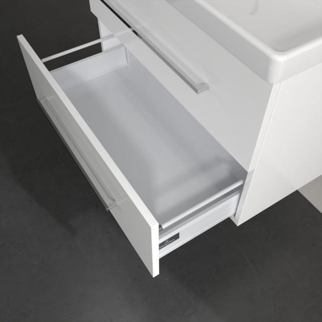 Villeroy & Boch Wall Mounted Vanity Unit Villeroy & Boch Avento Wall Hung Vanity Unit 780mm Two Drawers with Basin
