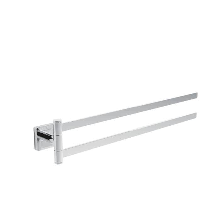 Villeroy & Boch Towel Rails and Rings Chrome Villeroy & Boch Elements Tender Double Arm Towel Holder