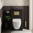 Crosswater WC Back To Wall Unit Matt Black Crosswater WC Unit - 545mm Wide