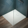 Ideal Standard Rectangle Shower Tray 1000 x 1000mm Ideal Standard Ultra Flat EVO 35mm Shower Tray in Silk White with Waste