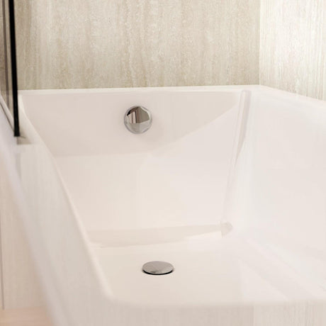Crosswater Bath Waste Chrome Crosswater Extended Pop-Up Bath Waste and Overflow