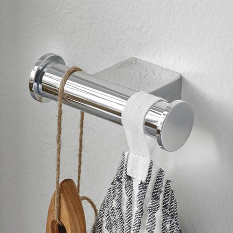 Miller Robe Hook Miller Boston Double Robe Hook in Chrome
