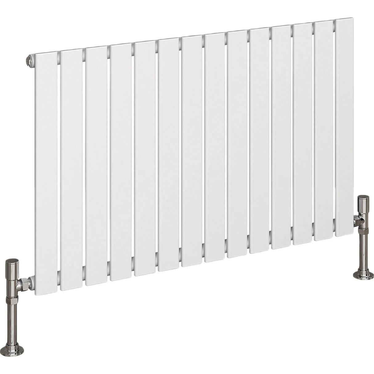 Aquarius Bathrooms Panel Radiator 600 x980mm / White Aquarius Flat Panel Single Horizontal Radiator